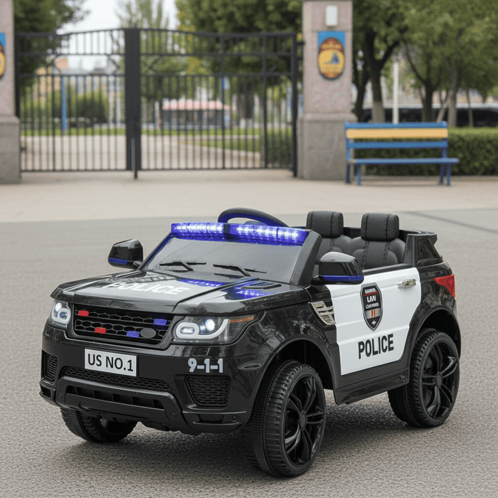 12V Electric Ride - On Toy Police Car for Kids with Parental Remote - Monsta Online