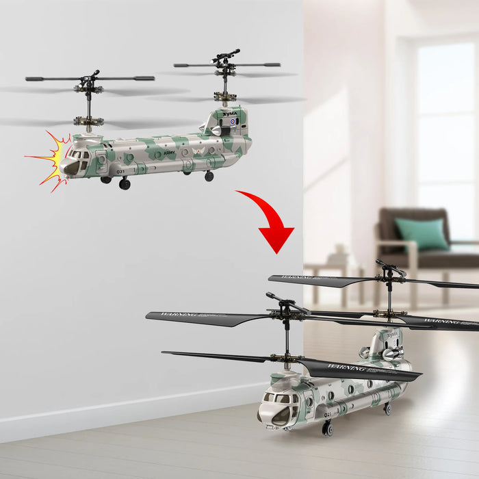 S52H Chinook RC Military Helicopter for Kids – One - Key Takeoff, Altitude Hold & Crash Resistant – Army Transport Toy for Beginners - Monsta Online