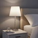 Elegant 18" Satin Nickel Bedside Table Lamp with Built - In USB Charging - Monsta Online