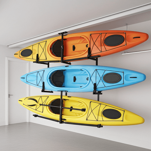 Adjustable Ceiling Kayak Rack for Secure 2 Boat Storage - Monsta Online