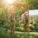 Elegant 7FT Wooden Garden Trellis for Climbing Plants - Monsta Online