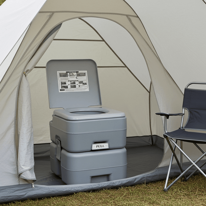 Large 6.6gal Portable Potty Toilet for Camping and Home Emergency - Monsta Online