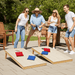 Solid - Wood 4x2FT Regulation Size Cornhole Set with 8 Toss Bean Bags - Monsta Online