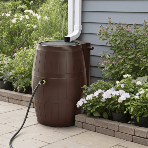 Heavy - Duty Outdoor 50 Gallon Rain Barrel Kit for Sustainable Water Storage - Monsta Online