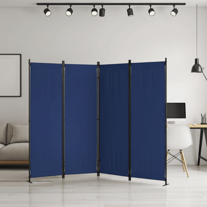 Foldable 4 Panel Privacy Screen Room Divider 88" with Freestanding Stability for Any Space - Monsta Online