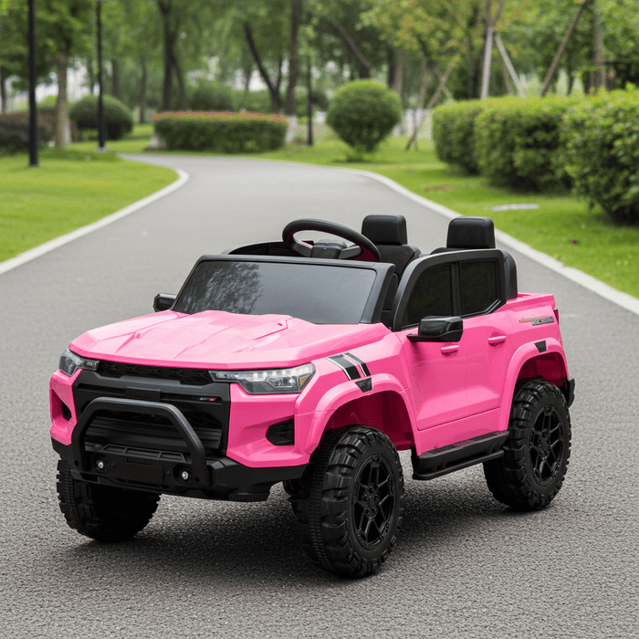 24V Two Seater Kids 4x4 Ride On Pickup Truck With Safety Belts Remote Control - Monsta Online