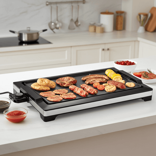 Smokeless Portable 1800W Electric Griddle Nonstick with Precision Temp Control - Monsta Online