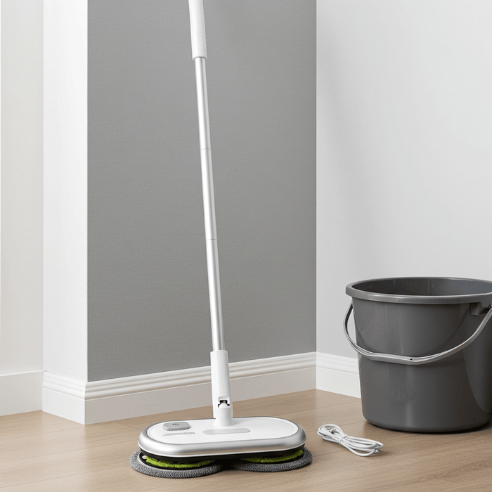 Cordless Electric Spin Mop with Water Spray and LED Light - Monsta Online