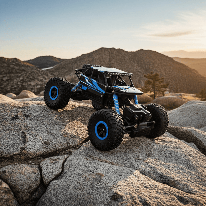 TerraMaster: 1:18 4WD Remote Control Car - Rock Crawler Truck For Kids and Adults - Monsta Online