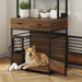 Multi Functional 32" Dog Crate Furniture with Storage Shelves and Heavy Duty Cage - Monsta Online