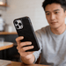 Genuine Leather iPhone Case – Oil Wax Finish, MagSafe Compatible, Full Protection - Monsta Online