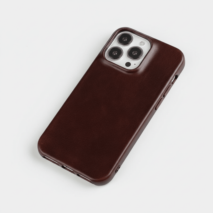 Genuine Leather iPhone Case – Oil Wax Finish, MagSafe Compatible, Full Protection - Monsta Online