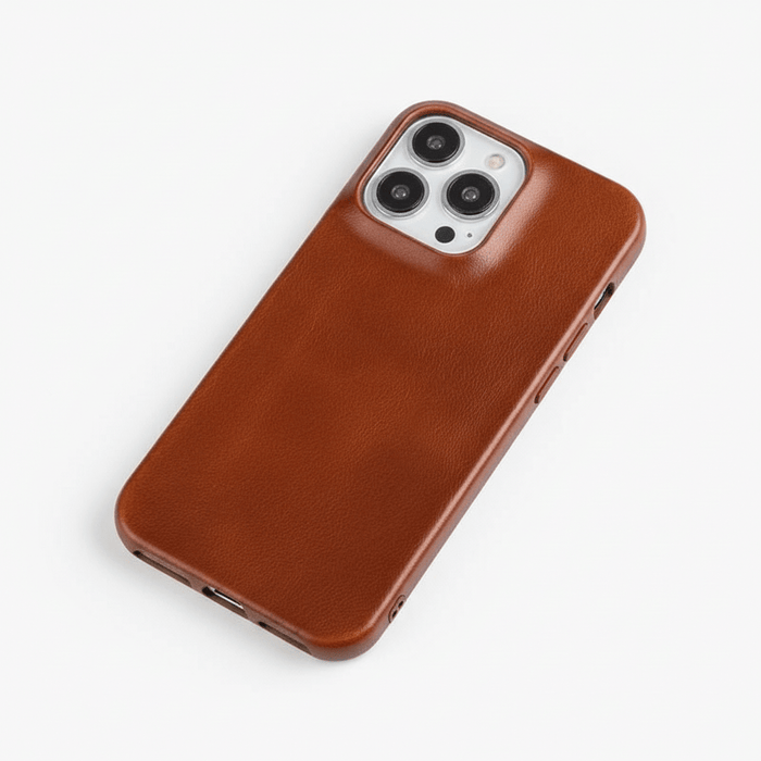 Genuine Leather iPhone Case – Oil Wax Finish, MagSafe Compatible, Full Protection - Monsta Online
