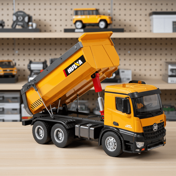 1:14 Hydraulic Remote Control Dump Truck – 10 Channel Control With Dual Batteries - Monsta Online