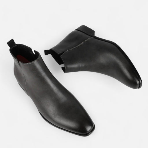 Men's Square - Toe Chelsea Boots – Sleek Pull - On Ankle Boots for Every Occasion - Monsta Online
