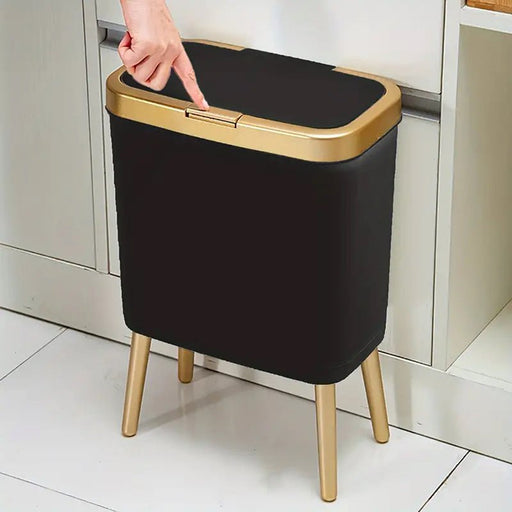 15L Odour - Sealing Trash Can with Elevated Legs – Stylish Flip - Top Waste Bin for Kitchen & Bathroom - Monsta Online