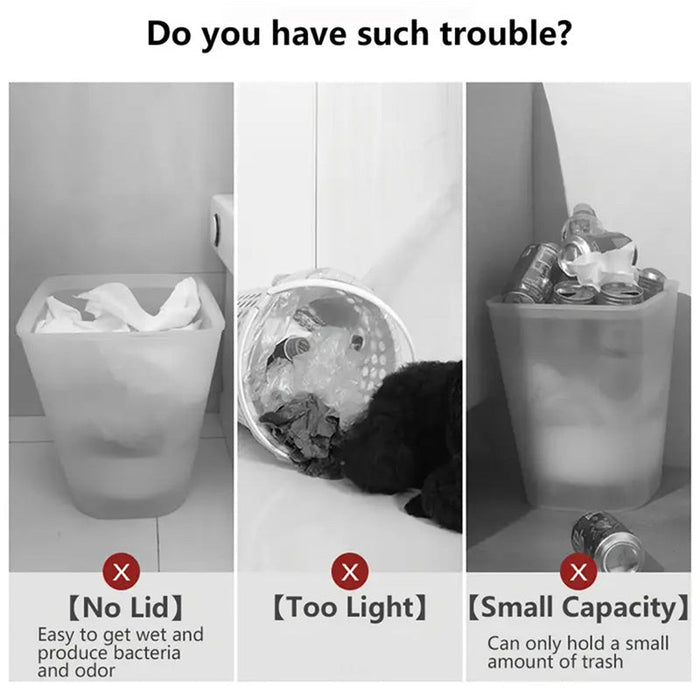 15L Odour - Sealing Trash Can with Elevated Legs – Stylish Flip - Top Waste Bin for Kitchen & Bathroom - Monsta Online