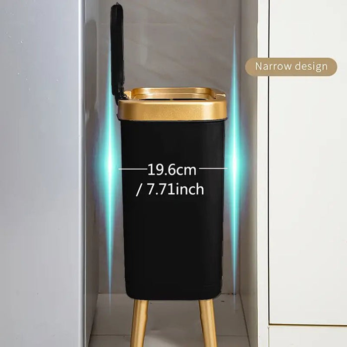15L Odour - Sealing Trash Can with Elevated Legs – Stylish Flip - Top Waste Bin for Kitchen & Bathroom - Monsta Online