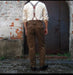 Men's Pleated Trousers with Adjustable Suspenders – Elegant Tailored Fit - Monsta Online