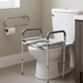 Non - Slip 350LBS Toilet Seat Riser for Seniors with Padded Arms - Monsta Online