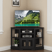 Corner TV Stand with Media Console and Storage Cabinet – Up to 55" TVs - Monsta Online
