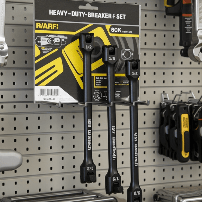 Heavy - Duty 6" 10" 15" Breaker Bar Set with 180° Rotating Head for Maximum Torque - Monsta Online