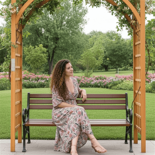 Elegant 7FT Wooden Garden Trellis for Climbing Plants - Monsta Online