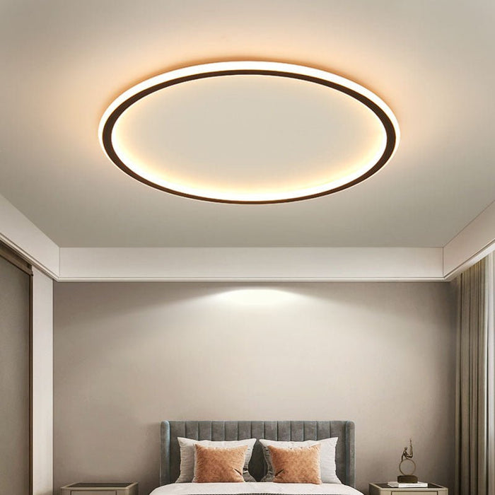 Mysaglobe Scandinavian Round LED Ceiling Light – Modern Minimalist Flush Mount for Any Room - Monsta Online