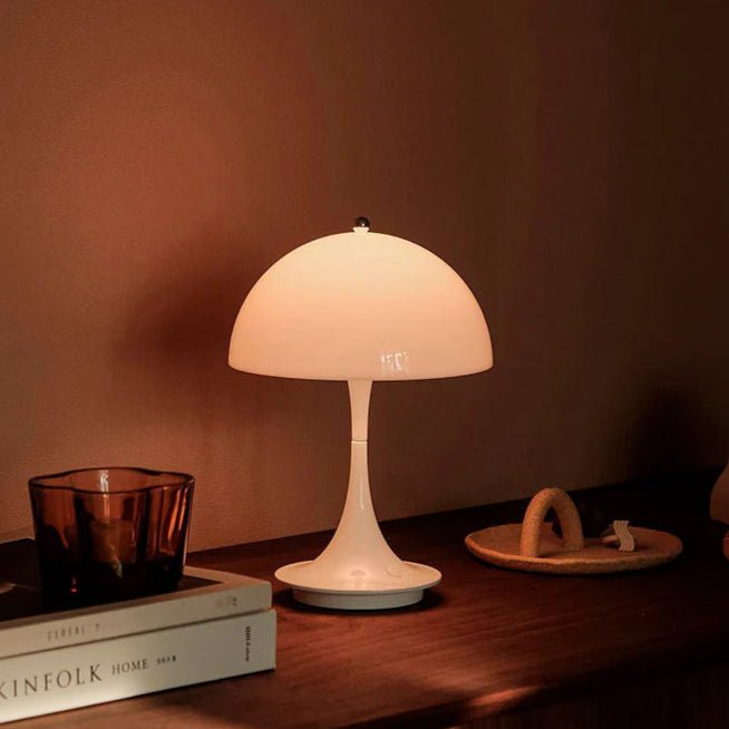 Dimmable LED Mushroom Table Lamp Portable USB Rechargeable for Cozy Ambiance - Monsta Online