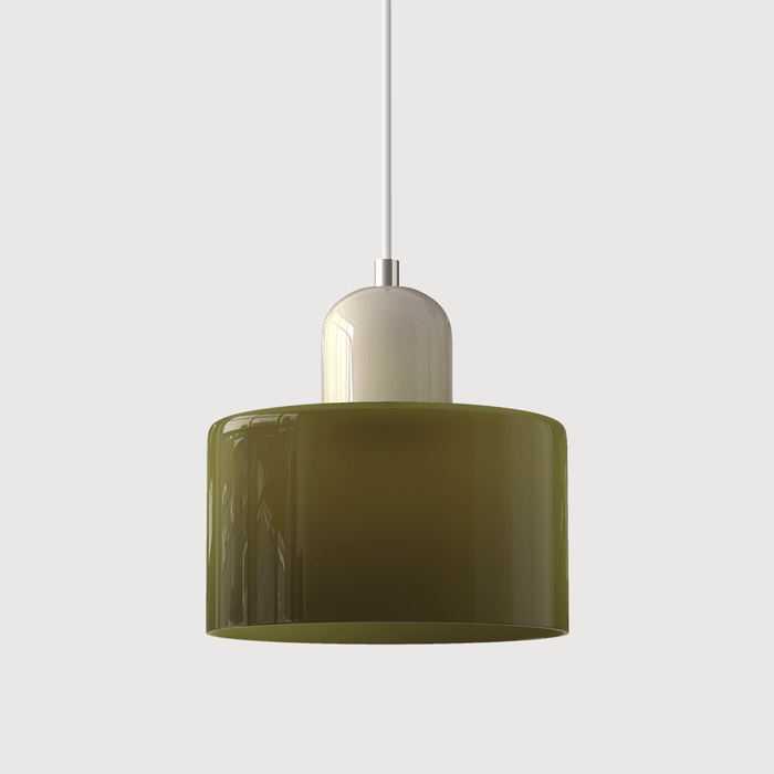 Bauhaus Colored Glass Pendant Light – Modern Hanging Lamp for Kitchen & Dining Room - Monsta Online