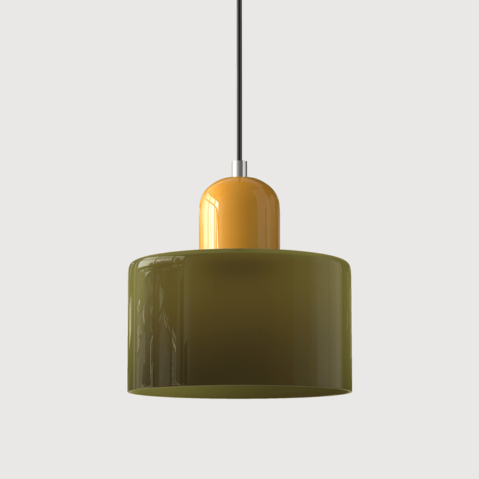 Bauhaus Colored Glass Pendant Light – Modern Hanging Lamp for Kitchen & Dining Room - Monsta Online