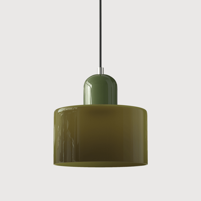 Bauhaus Colored Glass Pendant Light – Modern Hanging Lamp for Kitchen & Dining Room - Monsta Online