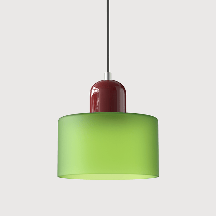 Bauhaus Colored Glass Pendant Light – Modern Hanging Lamp for Kitchen & Dining Room - Monsta Online