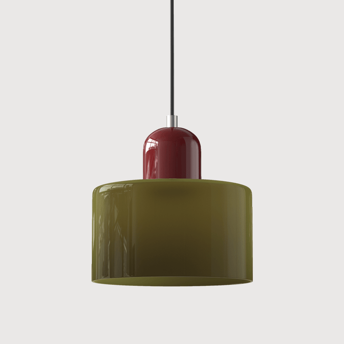 Bauhaus Colored Glass Pendant Light – Modern Hanging Lamp for Kitchen & Dining Room - Monsta Online