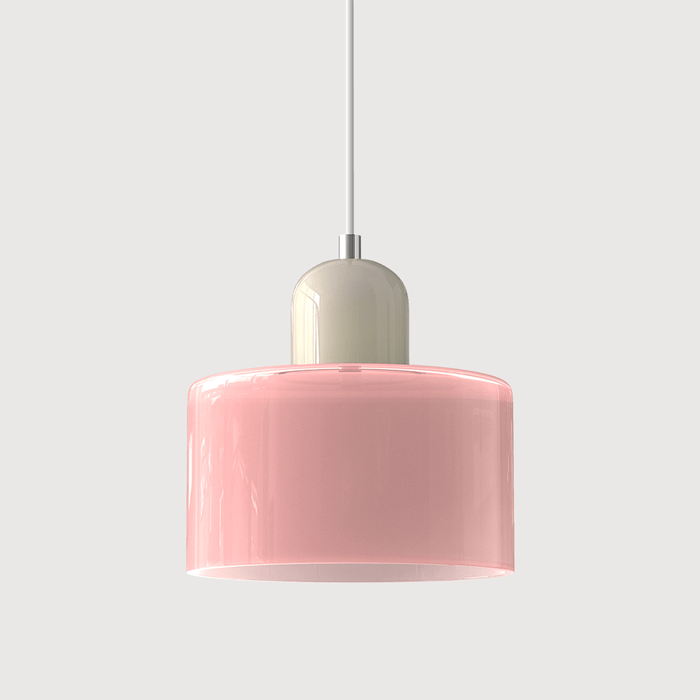 Bauhaus Colored Glass Pendant Light – Modern Hanging Lamp for Kitchen & Dining Room - Monsta Online
