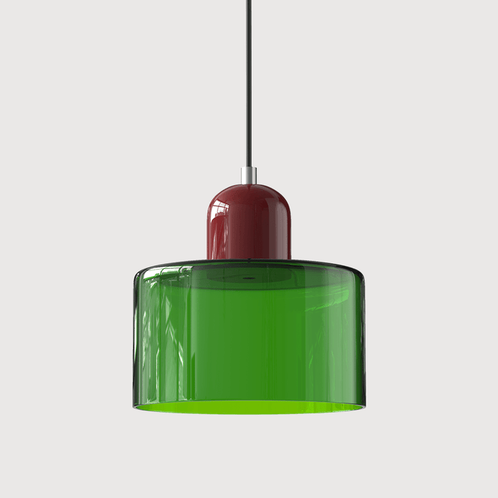 Bauhaus Colored Glass Pendant Light – Modern Hanging Lamp for Kitchen & Dining Room - Monsta Online