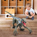Velociraptor Remote Control Dinosaur Toy – LED Lights, Roaring Sounds & Rechargeable for Kids 4+ - Monsta Online