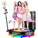 360 Photo Booth Machine – Portable Rotating Platform, App Control, Flight Case Included - Monsta Online