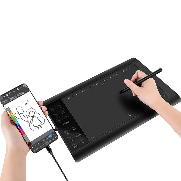 Professional Large 10x6 Inch Digital Drawing Tablet with 8192 Levels & Stylus Pen - Monsta Online