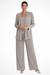 Miriam Sequin Lace Trouser Suit – Women's 3 - Piece Wide Leg Wedding Guest Suit - Monsta Online