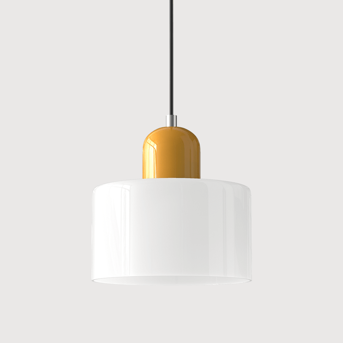 Bauhaus Colored Glass Pendant Light – Modern Hanging Lamp for Kitchen & Dining Room - Monsta Online