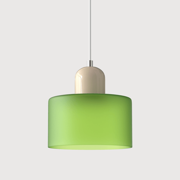 Bauhaus Colored Glass Pendant Light – Modern Hanging Lamp for Kitchen & Dining Room - Monsta Online