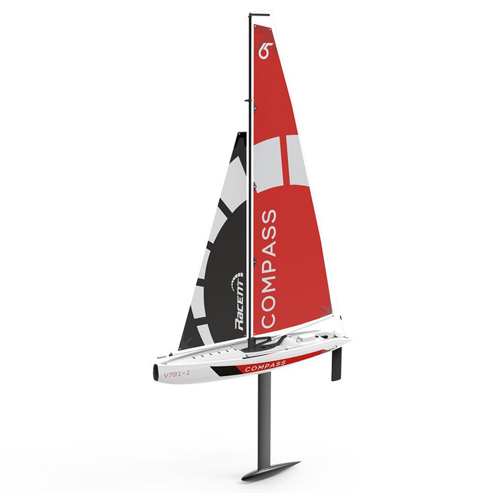 Compass: 53” RC Sailboat – Preassembled 2.4G Remote Boat for Older Kids and Adults - Monsta Online