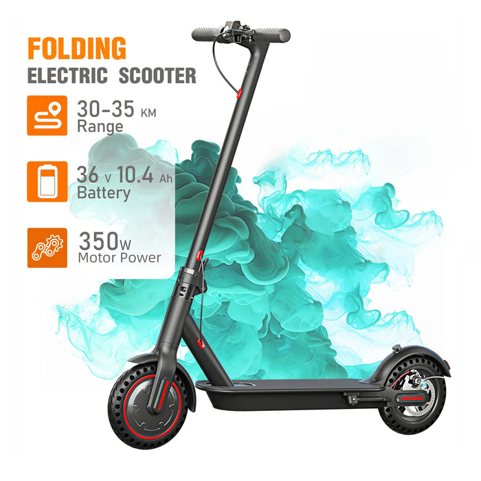 Foldable 350W Adult Electric Scooter with 19mph Top Speed and Extended Battery - Monsta Online