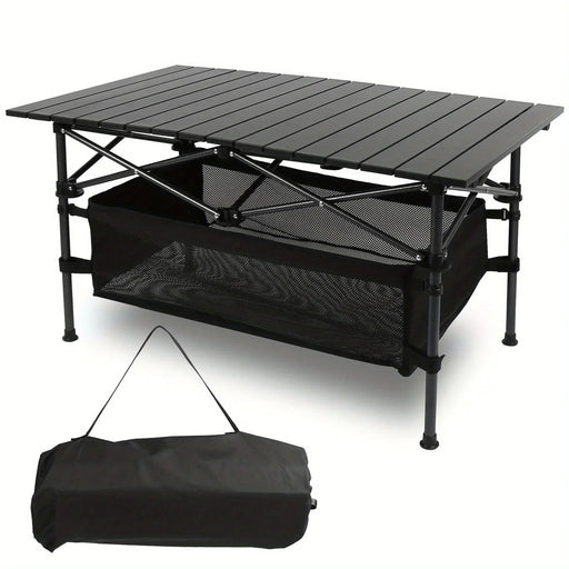 Aluminium 47" Folding Camping Table with Height Adjustment and Picnic Carry Bag - Monsta Online