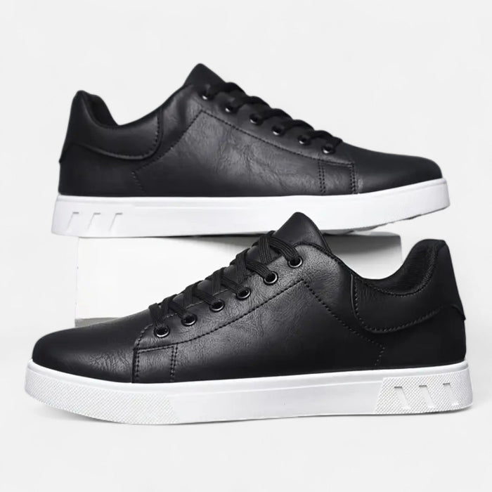 Men's Flat Lace - Up Sneakers – Cushioned Sole Smart Casual Shoes for Everyday Wear - Monsta Online