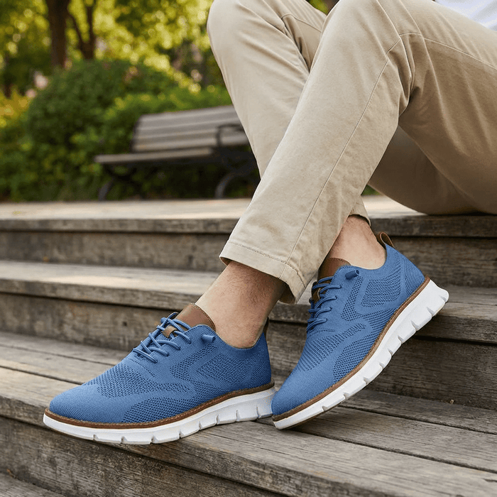 Men's Urban Casual Walking Shoes – Wide Toe Box, Breathable Knit Upper & Slip - On Comfort - Monsta Online