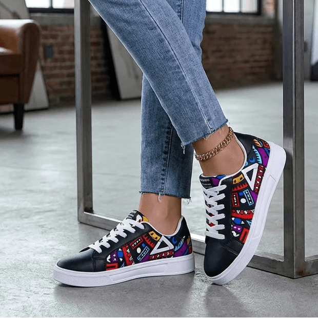 Women's Lightweight Casual Sneakers – Soft Sole, Skateboard Shoes for Comfortable Walking - Monsta Online