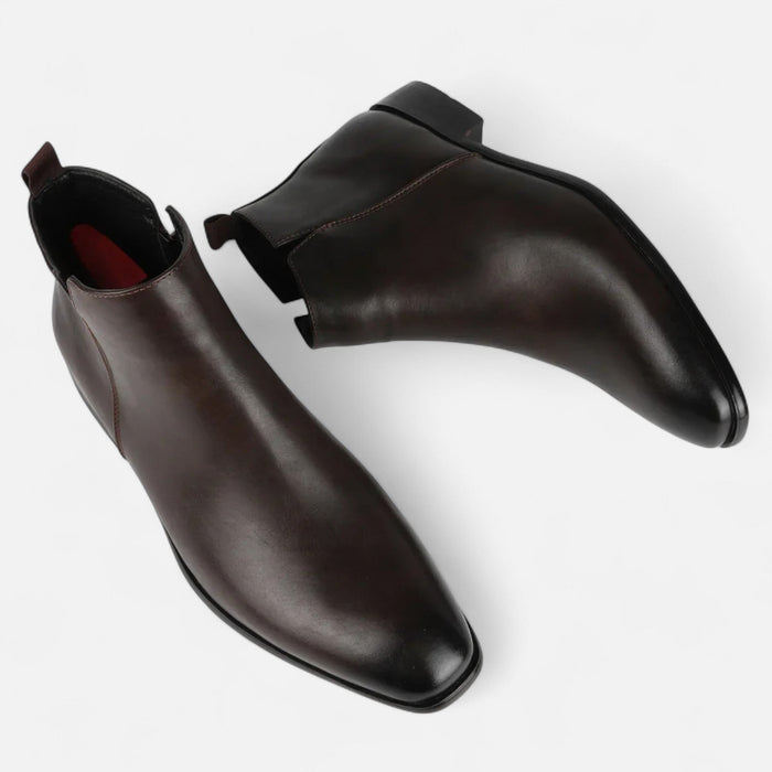 Men's Square - Toe Chelsea Boots – Sleek Pull - On Ankle Boots for Every Occasion - Monsta Online