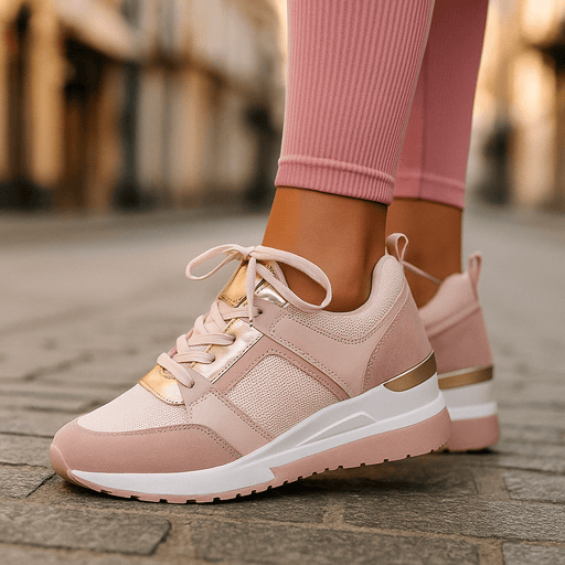 Luxury Lorena Lift Sneakers for Women - Chunky Platform Wedge with Orthopedic Support - Monsta Online